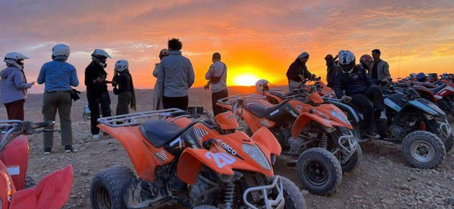quad bike One Day desert trip to Agaday desert from Marrakech with quad bike